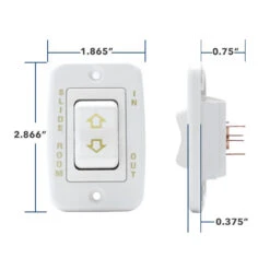 RV Slide Out Switch White 20 Amp Continuous 40 Amp Peak 4 Wire -RV accessories american technology rv slide out switch white 20 amp continuous 40 amp peak 4 wire 37949.1642096905