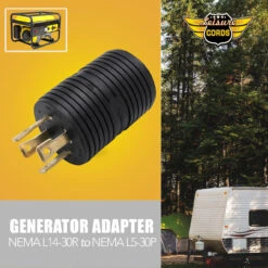 Generator Adapter 4 PRONG L14-30 Male To L5-30 Female -RV accessories generator adapter 4 prong l14 30 male to l5 30 female 32277.1642094869