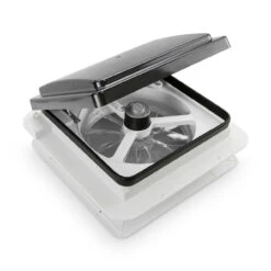 11" X 11" RV Roof Vent Fan Black Lid 24 11" X 11" RV Roof Vent Fan Black Lid -RV accessories leisure coachworks 11 x 11 rv roof vent fan black lid 10717.1671214916