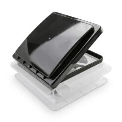 11" X 11" RV Roof Vent Fan Black Lid 17 11" X 11" RV Roof Vent Fan Black Lid -RV accessories leisure coachworks 11 x 11 rv roof vent fan black lid 65129.1671153655