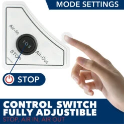 14" X 14" RV Roof Vent 2-Way 1 Speed Fan With Manual Riser And Smoked Lid -RV accessories leisure coachworks 14 x 14 rv roof vent 2 way 1 speed fan with manual riser and smoked lid 57055.1642098950