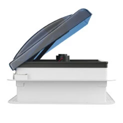 14" X 14" RV Roof Vent 2-Way 5 Speed Fan With Powered Riser Rain Sensor Remote And Smoked Lid -RV accessories leisure coachworks 14 x 14 rv roof vent 2 way 5 speed fan with powered riser rain sensor remote and smoked lid 79981.1673315588