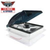 14" X 14" RV Roof Vent 2-Way 6 Speed Fan With Manual Riser And Smoked Lid 2 14" X 14" RV Roof Vent 2-Way 6 Speed Fan With Manual Riser And Smoked Lid -RV accessories leisure coachworks 14 x 14 rv roof vent 2 way 6 speed fan with manual riser and smoked lid 93383.1642097972