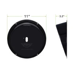 Angled Bezel For 8.5" Round Scare Light -RV accessories leisure coachworks angled bezel for 8.5 round scare light 09720.1642095005