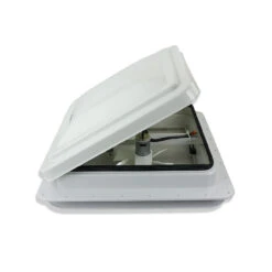 Leisure CW 14" RV Roof Vent 12 Volt Power FAN W/ WHITE Lid Inner Garnish Ring W -RV accessories leisure coachworks leisure cw 14 rv roof vent 12 volt power fan w white lid inner garnish ring w 29795.1699920976