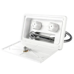 RV Exterior Shower Box Kit Cowboy Shower Outside Faucet With Lock -RV accessories leisure coachworks rv exterior shower box kit cowboy shower outside faucet with lock 15933.1642091263