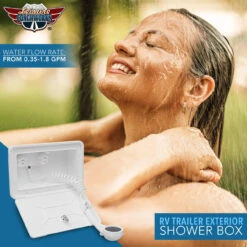 Leisure Coachworks RV Outdoor Shower Box Kit Exterior Faucet Cowboy Shower For Camper, Van, Travel Trailer, Motorhome & Boat 27 Leisure Coachworks RV Outdoor Shower Box Kit Exterior Faucet Cowboy Shower For Camper, Van, Travel Trailer, Motorhome & Boat -RV accessories leisure coachworks rv outdoor shower box kit exterior faucet cowboy shower for camper van travel trailer motorhome and boat 06209.1686896154