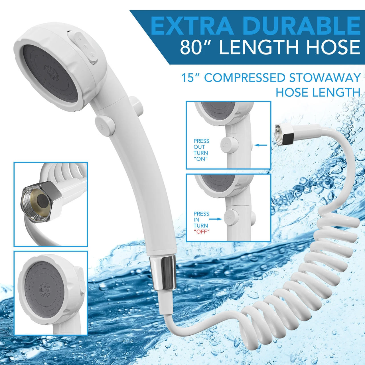 Leisure Coachworks RV Outdoor Shower Box Kit Exterior Faucet Cowboy Shower For Camper, Van, Travel Trailer, Motorhome & Boat 7 Leisure Coachworks RV Outdoor Shower Box Kit Exterior Faucet Cowboy Shower For Camper, Van, Travel Trailer, Motorhome & Boat - Image 5