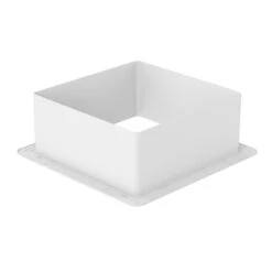 RV Roof Vent 6" Garnish - White -RV accessories leisure coachworks rv roof vent 6 garnish white 74835.1671067133