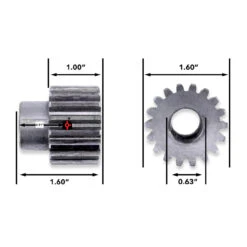 RV Slide Out System Gear 18 Tooth 1" Teeth - 5/8" Bore (Pin Not Included) 11 RV Slide Out System Gear 18 Tooth 1" Teeth - 5/8" Bore (Pin Not Included) -RV accessories leisure coachworks rv slide out system gear 18 tooth 1 teeth 58 bore pin not included 58542.1678332861