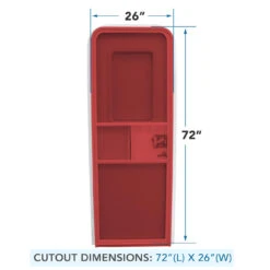 Leisure Coachworks RV Trailer Entry Door In White -RV accessories leisure coachworks rv trailer entry door in white 36525.1687588141