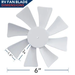 RV Vent Motor With Fan Blade 12 Volt Home Bathroom -RV accessories leisure coachworks rv vent motor with fan blade 12 volt home bathroom 15763.1653669384
