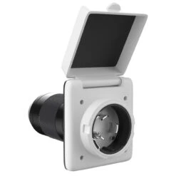 125/250V 50 AMP Power Plug Twist Lock Inlet With 3 Stainless Steel Pins, White