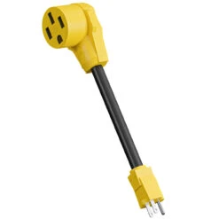 15 Amp Male To 50 Amp Female 12" Dogbone Adapter RV Electrical Converter Cord Cable -RV accessories leisure cords 15 amp male to 50 amp female 12 dogbone adapter rv electrical converter cord cable 10715.1679370491