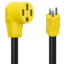 15 Amp Male To 50 Amp Female 12" Dogbone Adapter RV Electrical Converter Cord Cable -RV accessories leisure cords 15 amp male to 50 amp female 12 dogbone adapter rv electrical converter cord cable 87382.1679370486