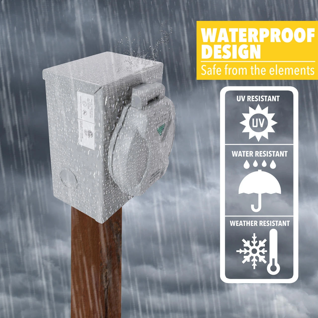 30 Amp Generator Power Inlet Box NEMA L14-30P 120 Volt ETL Listed - Image 5