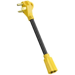 30 Amp Male To 15 Amp Female 12" Dogbone Adapter RV Electrical Converter Cord Cable -RV accessories leisure cords 30 amp male to 15 amp female 12 dogbone adapter rv electrical converter cord cable 30222.1678765097