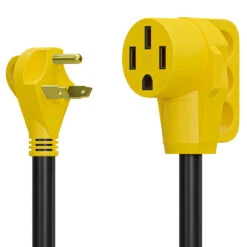 30 Amp Male To 50 Amp Female 12" Dogbone Adapter RV Camper Electrical Converter Cord Cable -RV accessories leisure cords 30 amp male to 50 amp female 12 dogbone adapter rv camper electrical converter cord cable 55409.1672364574