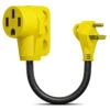 30 Amp Male To 50 Amp Female 12" Dogbone Adapter RV Camper Electrical Converter Cord Cable -RV accessories leisure cords 30 amp male to 50 amp female 12 dogbone adapter rv camper electrical converter cord cable 86205.1672364341