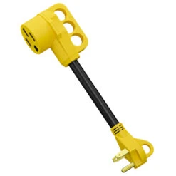 30 Amp Male To 50 Amp Female 12" Dogbone Adapter RV Camper Electrical Converter Cord Cable -RV accessories leisure cords 30 amp male to 50 amp female 12 dogbone adapter rv camper electrical converter cord cable 86823.1672364452