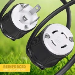 30 AMP Replacement 4-Prong Locking Female And Male Power Cord Ends NEMA L14-30 -RV accessories leisure cords 30 amp replacement 4 prong locking female and male power cord ends nema l14 30 30810.1645899062