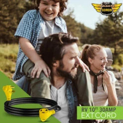 30 Amp RV Power Extension Cord With LED Power Indictor - 30 Amp Male To 30 Amp Female Standard Plug 10 Foot 19 30 Amp RV Power Extension Cord With LED Power Indictor - 30 Amp Male To 30 Amp Female Standard Plug 10 Foot -RV accessories leisure cords 30 amp rv power extension cord with led power indictor 30 amp male to 30 amp female standard plug 10 foot 13201.1682743913