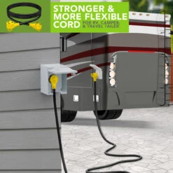 30 Amp RV Power Extension Cord With LED Power Indictor - 30 Amp Male To 30 Amp Female Standard Plug 10 Foot 16 30 Amp RV Power Extension Cord With LED Power Indictor - 30 Amp Male To 30 Amp Female Standard Plug 10 Foot -RV accessories leisure cords 30 amp rv power extension cord with led power indictor 30 amp male to 30 amp female standard plug 10 foot 32589.1682743932