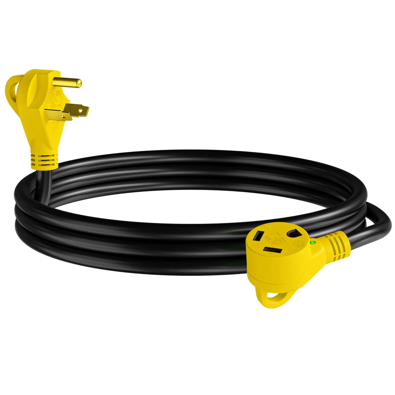 30 Amp RV Power Extension Cord With LED Power Indictor - 30 Amp Male To 30 Amp Female Standard Plug 10 Foot 3 30 Amp RV Power Extension Cord With LED Power Indictor - 30 Amp Male To 30 Amp Female Standard Plug 10 Foot