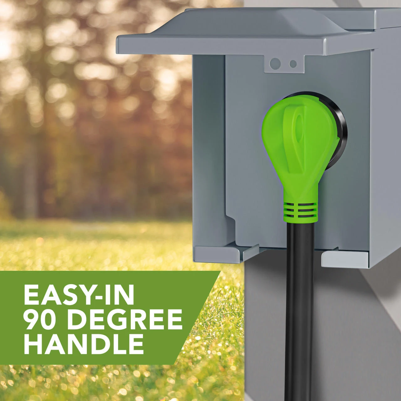 30 Amp RV Power Extension Cord With LED Power Indictor - 30 Amp Male To 30 Amp Female Standard Plug 15 Foot 9 30 Amp RV Power Extension Cord With LED Power Indictor - 30 Amp Male To 30 Amp Female Standard Plug 15 Foot - Image 7