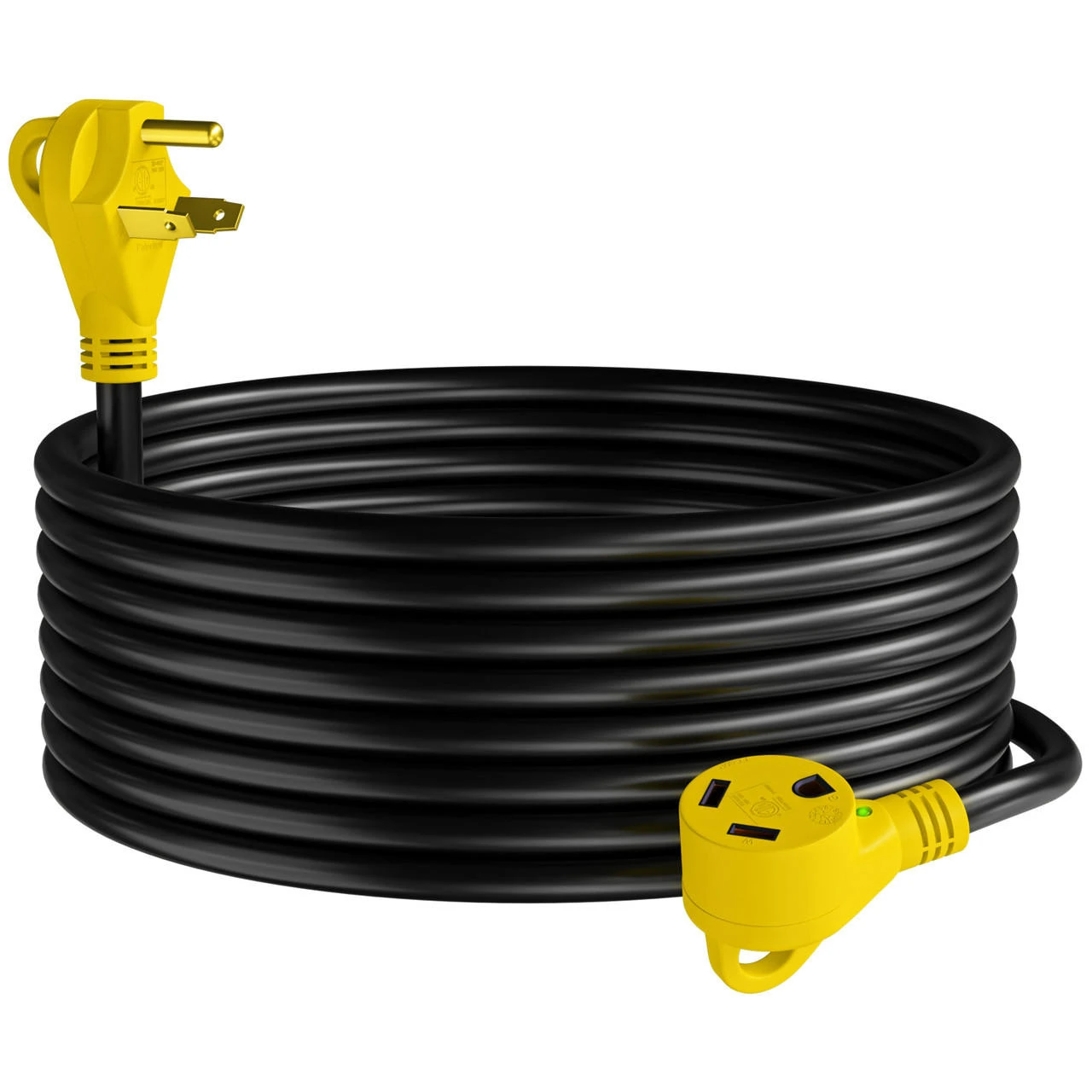 30 Amp RV Power Extension Cord With LED Power Indictor - 30 Amp Male To 30 Amp Female Standard Plug 30 Foot 3 30 Amp RV Power Extension Cord With LED Power Indictor - 30 Amp Male To 30 Amp Female Standard Plug 30 Foot
