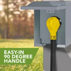 30 Amp RV Power Extension Cord With LED Power Indictor - 30 Amp Male To 30 Amp Female Standard Plug 50 Foot -RV accessories leisure cords 30 amp rv power extension cord with led power indictor 30 amp male to 30 amp female standard plug 50 foot 02306.1682743911