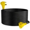 30 Amp RV Power Extension Cord With LED Power Indictor - 30 Amp Male To 30 Amp Female Standard Plug 50 Foot -RV accessories leisure cords 30 amp rv power extension cord with led power indictor 30 amp male to 30 amp female standard plug 50 foot 62338.1682743907
