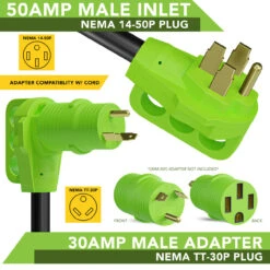 50 Amp RV Power Extension Cord With LED Power Indictor - 50 Amp Male To 50 Amp Female Standard Plug 15 Foot 13 50 Amp RV Power Extension Cord With LED Power Indictor - 50 Amp Male To 50 Amp Female Standard Plug 15 Foot -RV accessories leisure cords 50 amp rv power extension cord with led power indictor 50 amp male to 50 amp female standard plug 15 foot 60855.1656536531