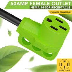 50 Amp RV Power Extension Cord With LED Power Indictor - 50 Amp Male To 50 Amp Female Standard Plug 15 Foot 12 50 Amp RV Power Extension Cord With LED Power Indictor - 50 Amp Male To 50 Amp Female Standard Plug 15 Foot -RV accessories leisure cords 50 amp rv power extension cord with led power indictor 50 amp male to 50 amp female standard plug 15 foot 68407.1656536530