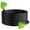 50 Amp RV Power Extension Cord With LED Power Indictor - 50 Amp Male To 50 Amp Female Standard Plug 30 Foot -RV accessories leisure cords 50 amp rv power extension cord with led power indictor 50 amp male to 50 amp female standard plug 30 foot 50279.1656536507