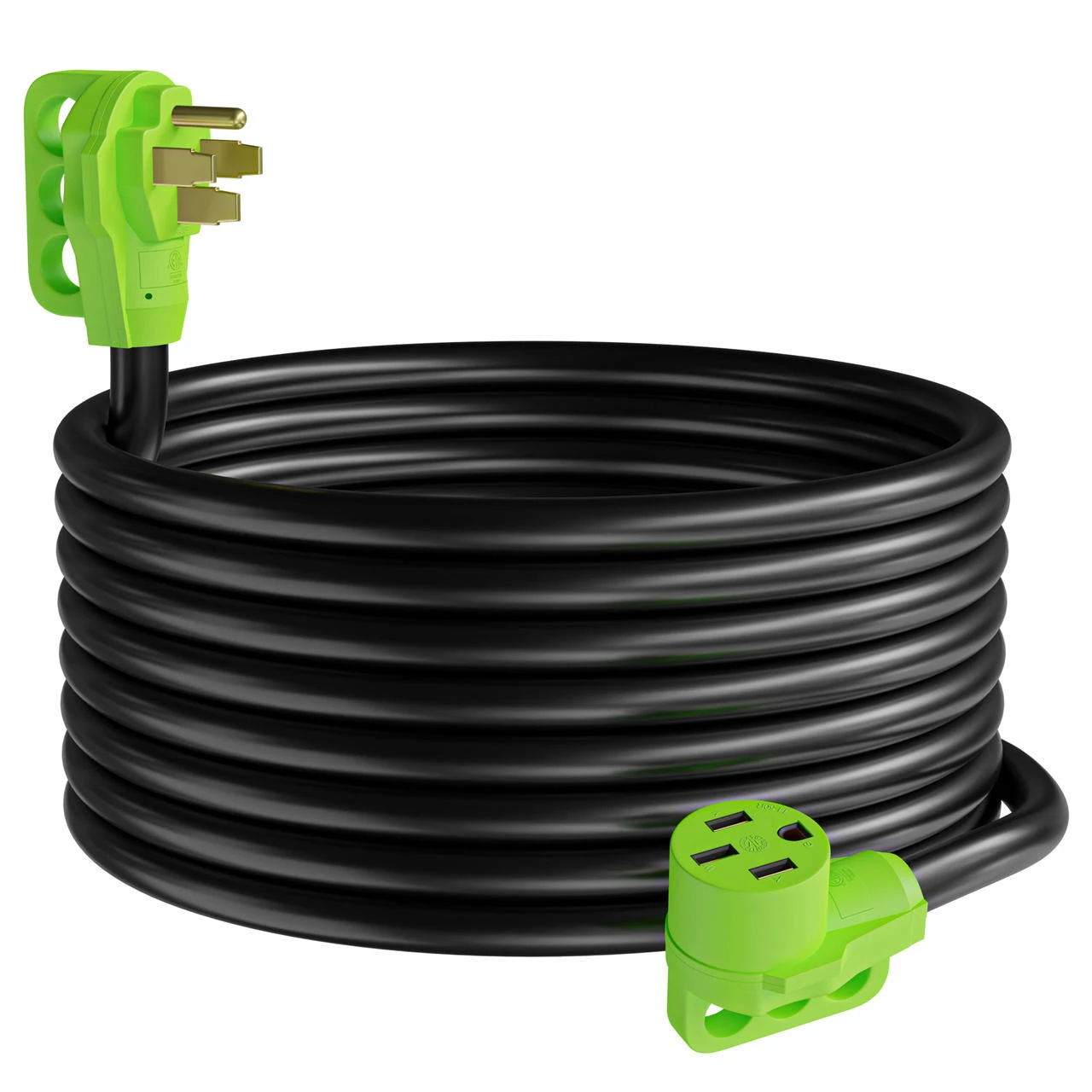 50 Amp RV Power Extension Cord With LED Power Indictor - 50 Amp Male To 50 Amp Female Standard Plug 30 Foot 3 50 Amp RV Power Extension Cord With LED Power Indictor - 50 Amp Male To 50 Amp Female Standard Plug 30 Foot