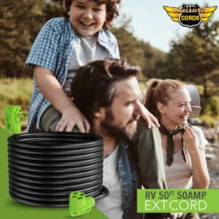 50 Amp RV Power Extension Cord With LED Power Indictor - 50 Amp Male To 50 Amp Female Standard Plug 50 Foot 17 50 Amp RV Power Extension Cord With LED Power Indictor - 50 Amp Male To 50 Amp Female Standard Plug 50 Foot -RV accessories leisure cords 50 amp rv power extension cord with led power indictor 50 amp male to 50 amp female standard plug 50 foot 35975.1656536500