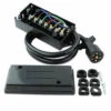 7 Way Plug Inline Trailer Cord With 7 Gang Weatherproof Junction Box (4-Foot) 2 7 Way Plug Inline Trailer Cord With 7 Gang Weatherproof Junction Box (4-Foot) -RV accessories leisure cords 7 way plug inline trailer cord with 7 gang weatherproof junction box 4 foot 40792.1642095236