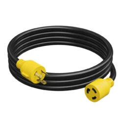 Gen RV 30 Amp Generator Cord, 3-Prong 10 Gauge Heavy Duty L5-30 Male Generator Power Cord Up To 3750W -RV accessories leisure cords gen rv 30 amp generator cord 3 prong 10 gauge heavy duty l5 30 male generator power cord up to 3750w 80691.1685771426