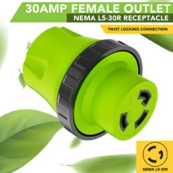 Locking Power Cord Adapter 15A Male To 30Amp Female Twist Power Cord Male To Female Camper Generator Cable Adapter Electrical Converter Plug -RV accessories leisure cords locking power cord adapter 15a male to 30amp female twist power cord male to female camper generator cable adapter electrical converter plug 62058.1690961634