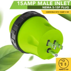 Locking Power Cord Adapter 15A Male To 30Amp Female Twist Power Cord Male To Female Camper Generator Cable Adapter Electrical Converter Plug -RV accessories leisure cords locking power cord adapter 15a male to 30amp female twist power cord male to female camper generator cable adapter electrical converter plug 69394.1690961664