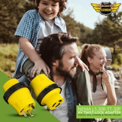 Locking Power Cord Adapter 30A Male To 30Amp Female Twist Power Cord Male To Female Camper Generator Cable Adapter Electrical Converter Plug -RV accessories leisure cords locking power cord adapter 30a male to 30amp female twist power cord male to female camper generator cable adapter electrical converter plug 86848.1691566813