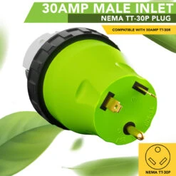 Locking Power Cord Adapter 30A Male To 50Amp Female Twist Power Cord Male To Female Camper Generator Cable Adapter Electrical Converter Plug -RV accessories leisure cords locking power cord adapter 30a male to 50amp female twist power cord male to female camper generator cable adapter electrical converter plug 74893.1686809632