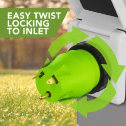 Locking Power Cord Adapter 30A Male To 50Amp Female Twist Power Cord Male To Female Camper Generator Cable Adapter Electrical Converter Plug -RV accessories leisure cords locking power cord adapter 30a male to 50amp female twist power cord male to female camper generator cable adapter electrical converter plug 83077.1686809638