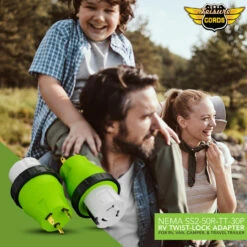 Locking Power Cord Adapter 30A Male To 50Amp Female Twist Power Cord Male To Female Camper Generator Cable Adapter Electrical Converter Plug -RV accessories leisure cords locking power cord adapter 30a male to 50amp female twist power cord male to female camper generator cable adapter electrical converter plug 95017.1686809639