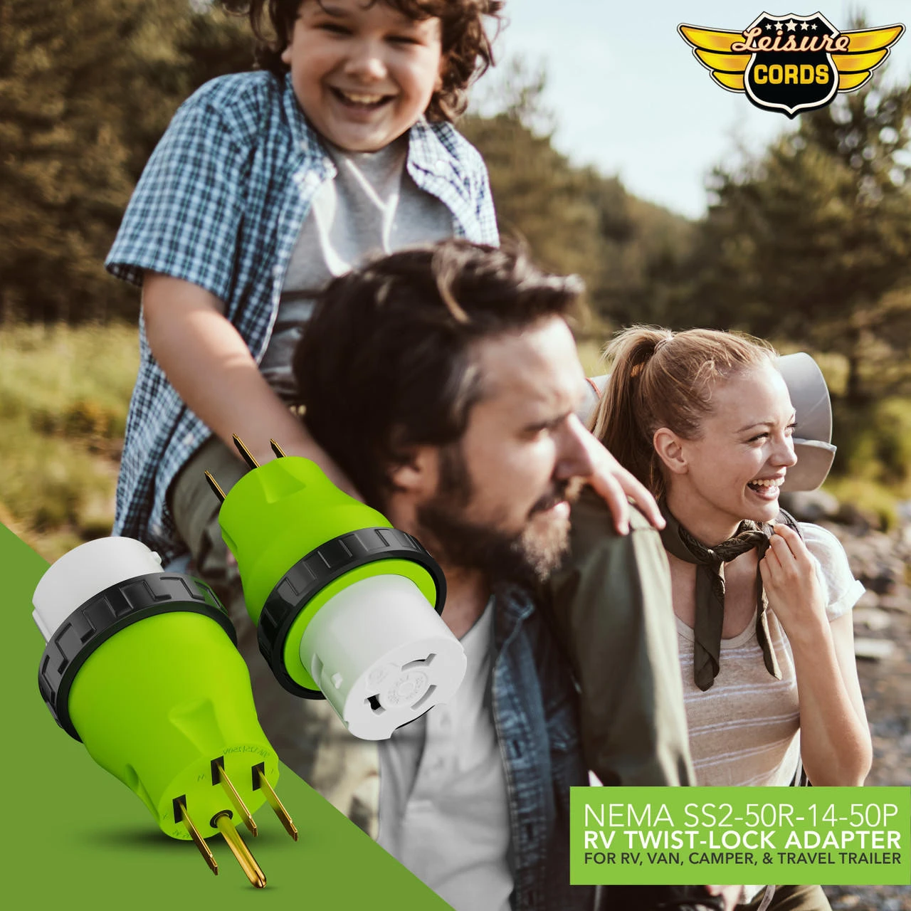 Locking Power Cord Adapter 50A Male To 50Amp Female Twist Power Cord Male To Female Camper Generator Cable Adapter Electrical Converter Plug 11 Locking Power Cord Adapter 50A Male To 50Amp Female Twist Power Cord Male To Female Camper Generator Cable Adapter Electrical Converter Plug - Image 9