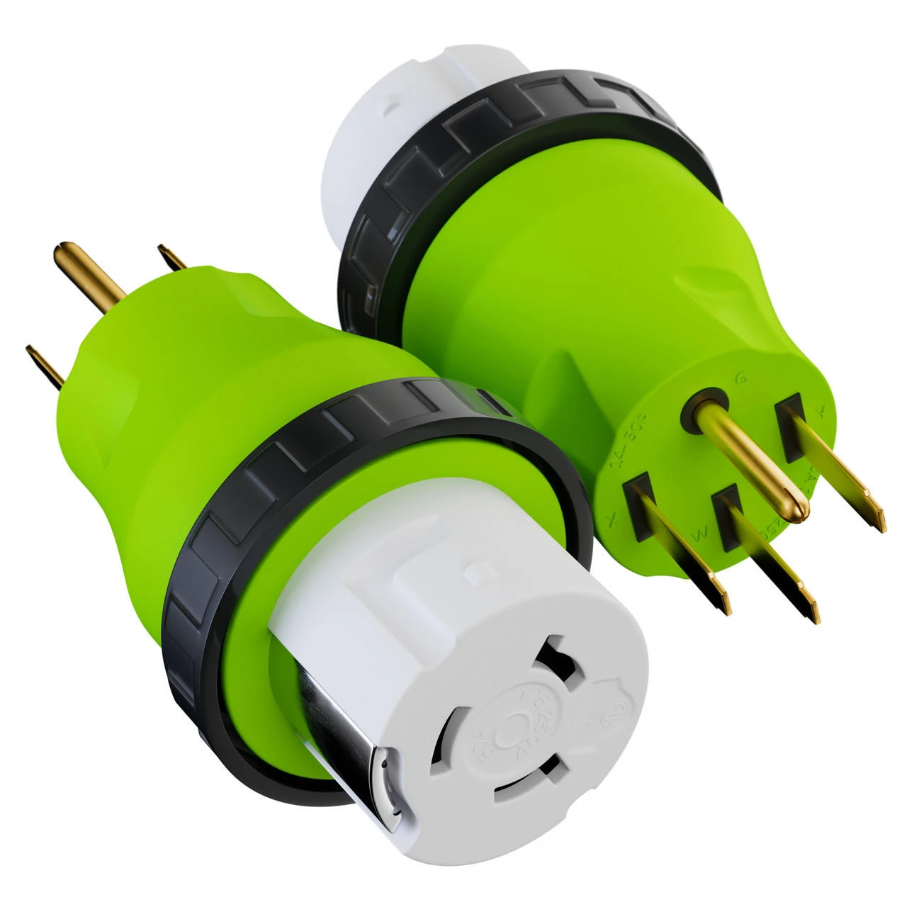 Locking Power Cord Adapter 50A Male To 50Amp Female Twist Power Cord Male To Female Camper Generator Cable Adapter Electrical Converter Plug 3 Locking Power Cord Adapter 50A Male To 50Amp Female Twist Power Cord Male To Female Camper Generator Cable Adapter Electrical Converter Plug