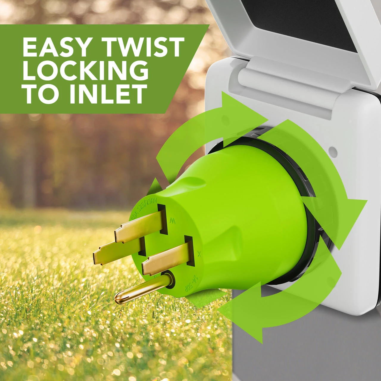 Locking Power Cord Adapter 50A Male To 50Amp Female Twist Power Cord Male To Female Camper Generator Cable Adapter Electrical Converter Plug 7 Locking Power Cord Adapter 50A Male To 50Amp Female Twist Power Cord Male To Female Camper Generator Cable Adapter Electrical Converter Plug - Image 5