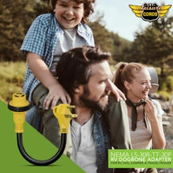 Power Cord Plug Adapter 30 Amp Male To 30 Amp Twist To Lock Female 12" RV Electrical Converter Cord Cable With LED Indicator Light 25 Power Cord Plug Adapter 30 Amp Male To 30 Amp Twist To Lock Female 12" RV Electrical Converter Cord Cable With LED Indicator Light -RV accessories leisure cords power cord plug adapter 30 amp male to 30 amp twist to lock female 12 rv electrical converter cord cable with led indicator light 56540.1683735660