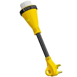 Power Cord Plug Adapter 30 Amp Male To 50 Amp Twist To Lock Female 12" RV Electrical Converter Cord Cable With LED Indicator Light 23 Power Cord Plug Adapter 30 Amp Male To 50 Amp Twist To Lock Female 12" RV Electrical Converter Cord Cable With LED Indicator Light -RV accessories leisure cords power cord plug adapter 30 amp male to 50 amp twist to lock female 12 rv electrical converter cord cable with led indicator light 49324.1683695286